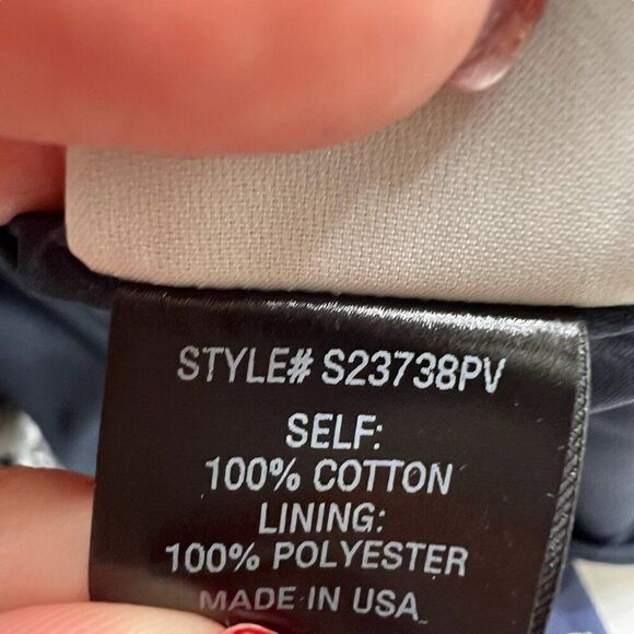 Adam Lippes NWT Floral V Neck Maxi Dress Navy Size 2 - Picture 3 of 12